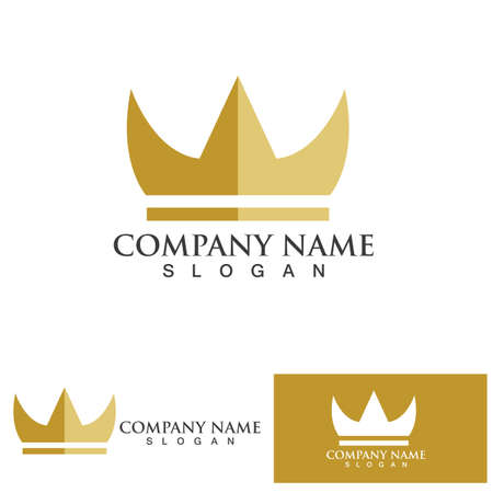Crown Logo Template vector illustrationのイラスト素材