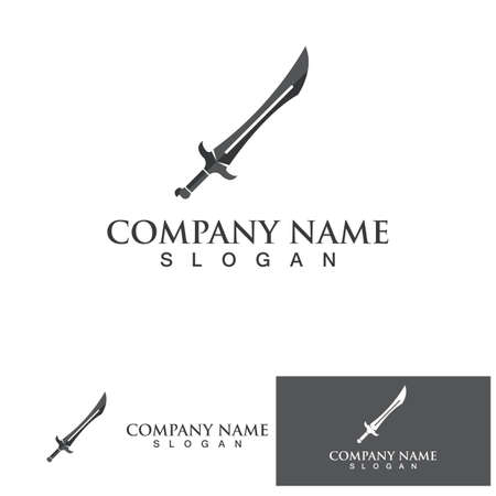 Sword game item vector symbol logoのイラスト素材