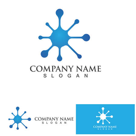Molecule symbol logo template vector illustration designのイラスト素材