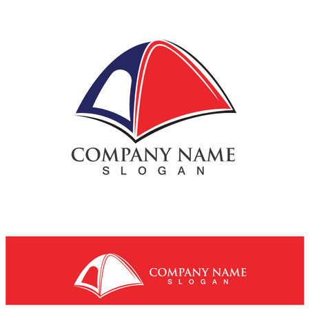 Campfire logo badge label vector illustration on black background. Crossed logs of wood and fire flame Classic badgeのイラスト素材