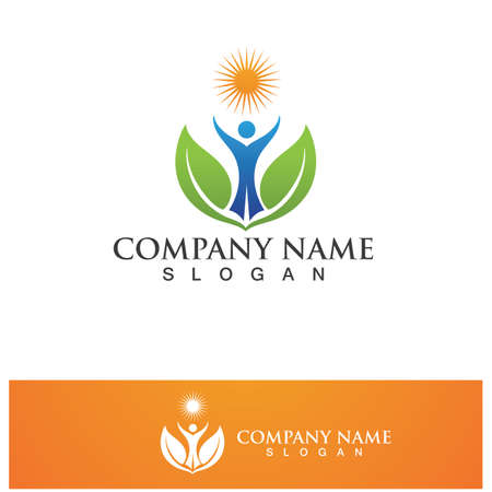 Healthy Life Logo template vector iconのイラスト素材