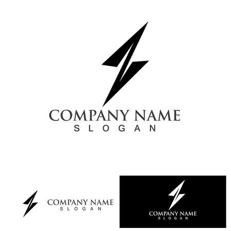 Thunderbolt logo and symbol vectorのイラスト素材