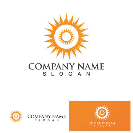 Sun Vector illustration Icon Logo Template designのイラスト素材