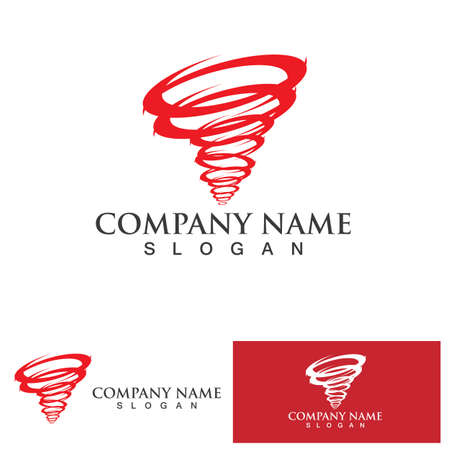 Tornado logo symbol vector illustration designのイラスト素材