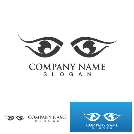 Branding Identity Corporate Eye Care vector logo designのイラスト素材