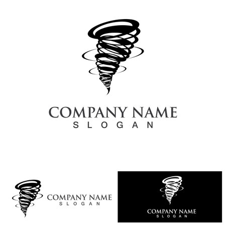 Tornado logo symbol vector illustration designのイラスト素材