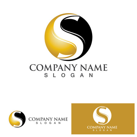 Business corporate letter S logo design vector.のイラスト素材