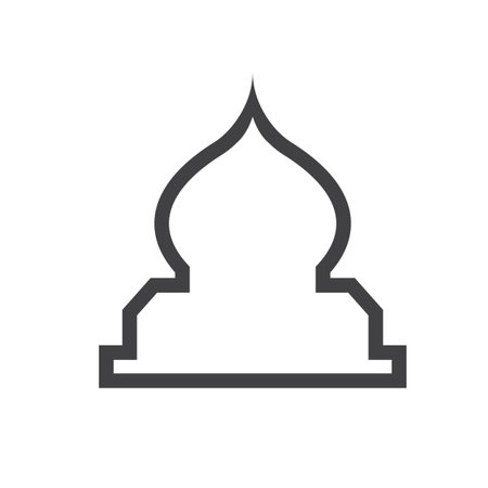 Mosque Window Vector Iconのイラスト素材