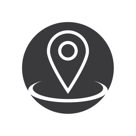 Location Point Icon Vector Illustrationのイラスト素材