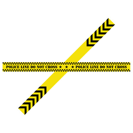 Police Line Vector Icon Design Illustrationのイラスト素材