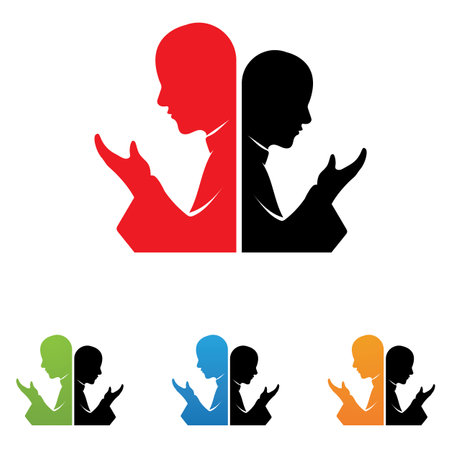 Hand hope logo and symbols template icons appのイラスト素材