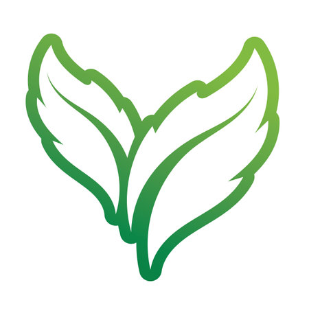 Leaf green logo and symbol vector templateのイラスト素材