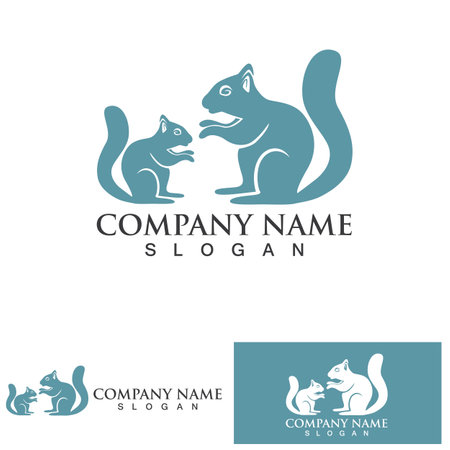 squirrel animal sign icon vectorのイラスト素材