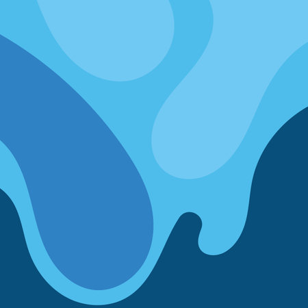 Blue wave background Wallpaper vectorのイラスト素材