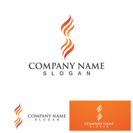 Fire Flame Logo design vector templateのイラスト素材