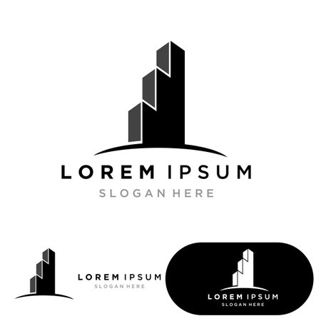 Modern City skyline . city silhouette. vector illustration in flat designのイラスト素材