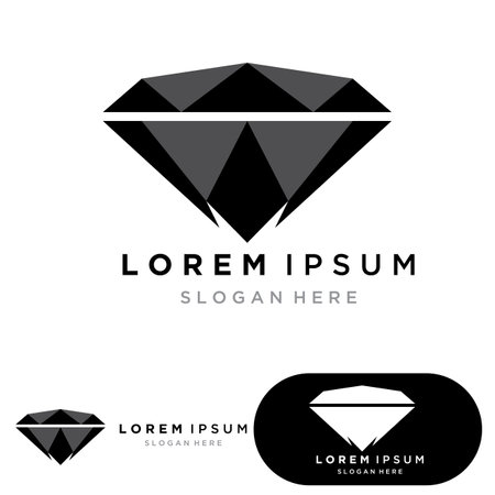 Diamond Logo Template vector icon illustration designのイラスト素材