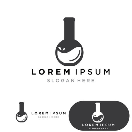 Lab logo vector icon template illustrationのイラスト素材