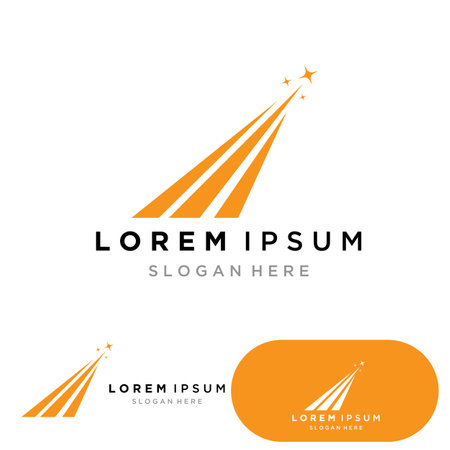 star and swosh business success logoのイラスト素材