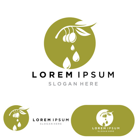 Olive oil tree vector illustration design templateのイラスト素材