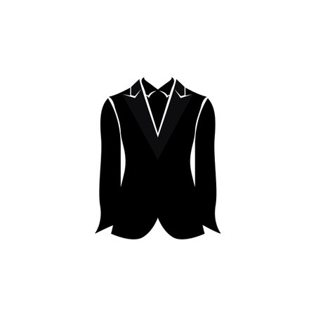 suit bow tie vector designのイラスト素材