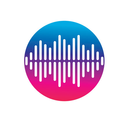 Sound waves logo vector illustration design templateのイラスト素材