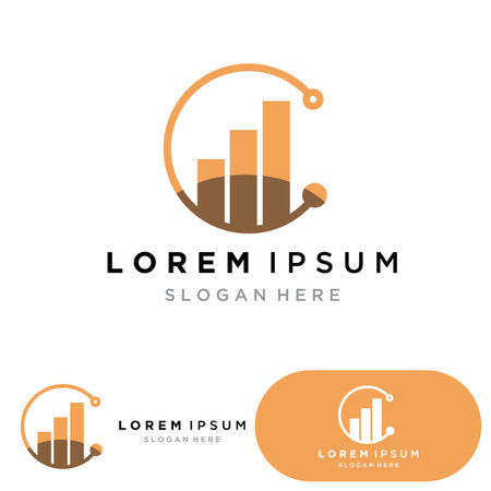Business finance and Marketing logo Vector illustration  designのイラスト素材