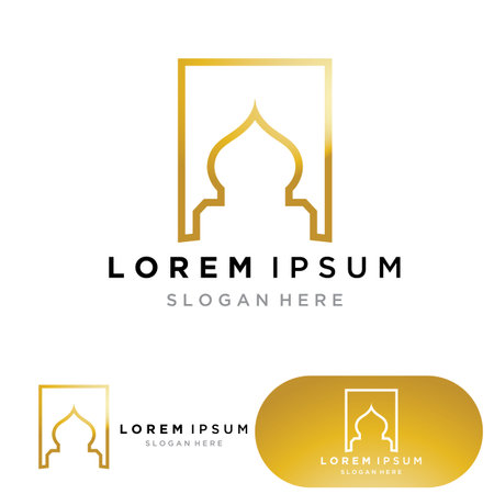 Mosque icon vector Illustration design templateのイラスト素材