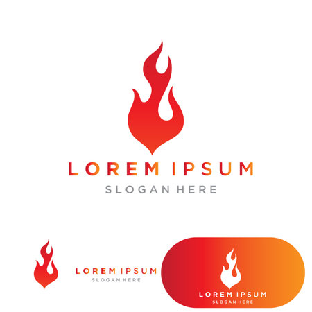 fire flame logo icon vector design templateのイラスト素材
