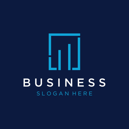 Financial accounting logo, with check mark for financial accounting stock chart analysis. With modern vector illustration concept.のイラスト素材