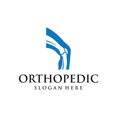Bone or orthopedic logo design for bone care and bone health.のイラスト素材