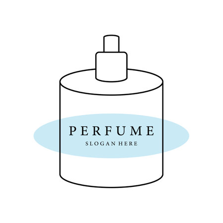 Isolated luxury perfume perfume cosmetic creative logo can be used for business, company, cosmetic and perfume shop.のイラスト素材