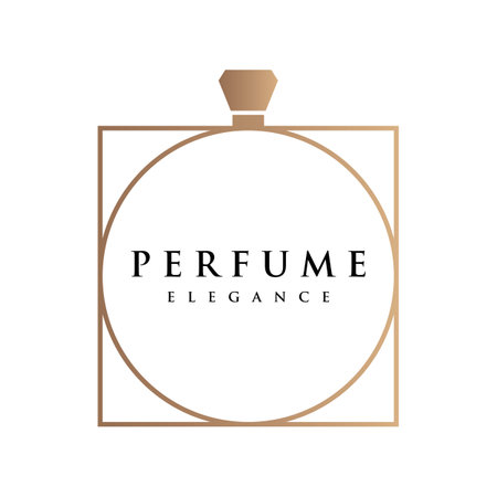 Isolated luxury perfume perfume cosmetic creative logo can be used for business, company, cosmetic and perfume shop.のイラスト素材