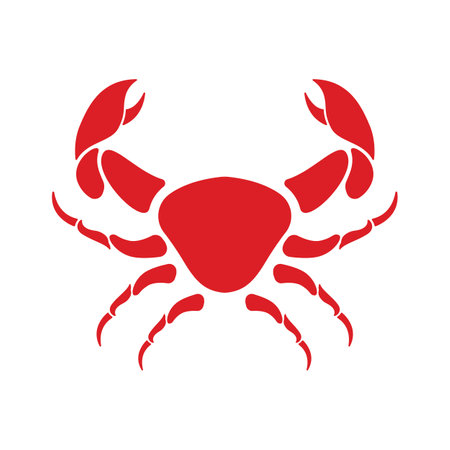 Abstract crab or seafood logo for business, restaurant and shop.のイラスト素材