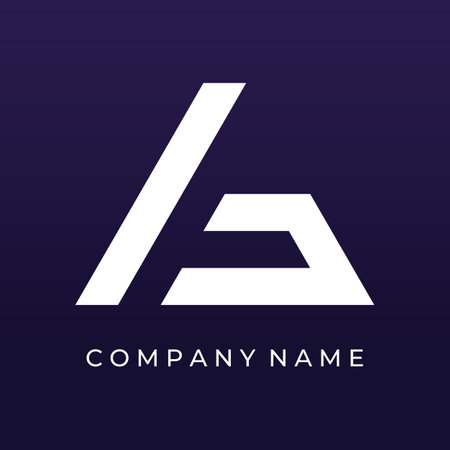 Creative design abstract logo element initial letter A geometric or minimalist monogram with trendy style, modern font. Logo for business, business or identity card, branding and company.のイラスト素材