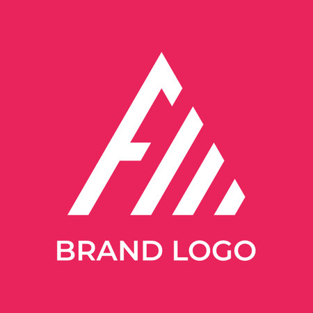 Creative design abstract logo element initial letter A geometric or minimalist monogram with trendy style, modern font. Logo for business, business or identity card, branding and company.のイラスト素材
