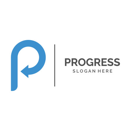 Financial and career creative growth and progress logo with arrow direction sign. Logo for business,progress and career symbol.のイラスト素材