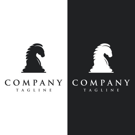 Chess strategy game logo with kings, pawns and rooks. Logos for tournaments, chess teams and games.のイラスト素材