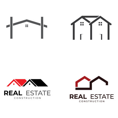 Residential, property, hotel and apartment business logos.のイラスト素材