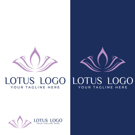 Beautiful and naturally beautiful lotus spa flowers, with luxurious and elegant lotus flower illustration editing, suitable for beauty and cosmetic salons.のイラスト素材