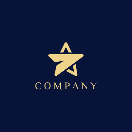 Star logo.Star logo for business and company.With modern illustration concept.のイラスト素材
