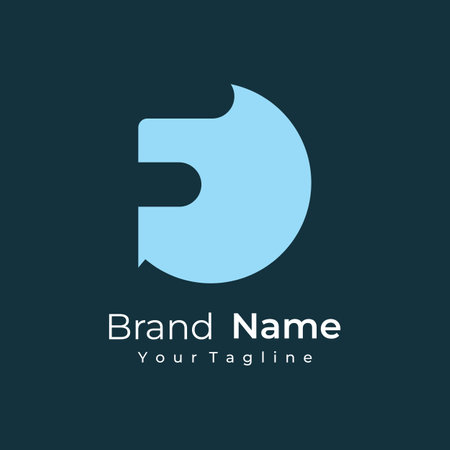 Abstract logo element initial letter F geometric shape. Minimalist and modern F Logo design. Logo can be used for branding and business cards.のイラスト素材