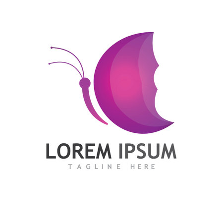 Beauty Butterfly Vector icon designのイラスト素材