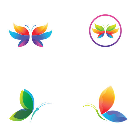 Beauty Butterfly Vector icon designのイラスト素材