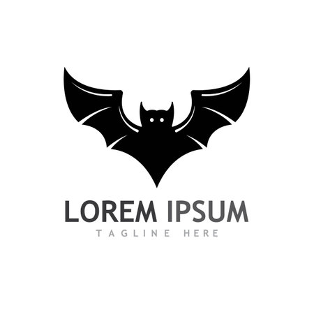 bat vector icon logo template illustration designのイラスト素材