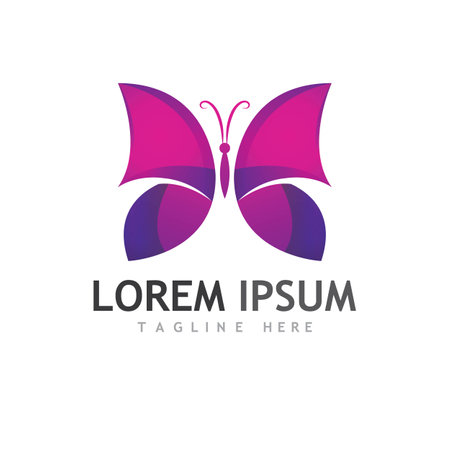 Beauty Butterfly Vector icon designのイラスト素材