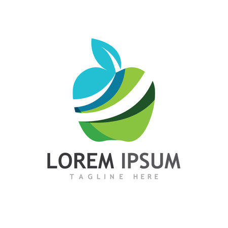 Apple vector illustration design icon logo templateのイラスト素材