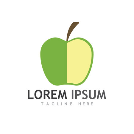 Apple vector illustration design icon logo templateのイラスト素材