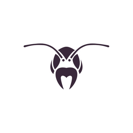 Ant Logo template vector illustration designのイラスト素材