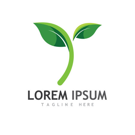 leaf logo and vector imagesのイラスト素材